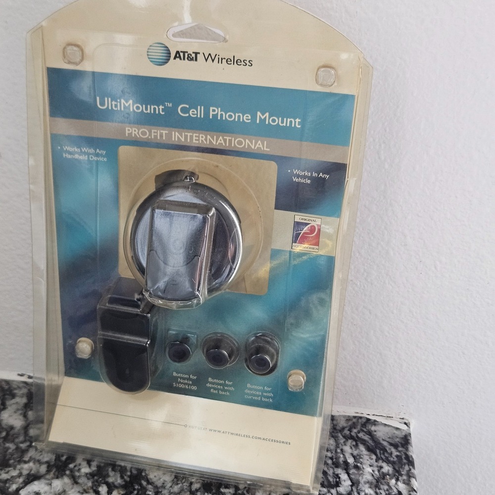 Vintage NOS AT&T Wireless‎ UltiMount™ Cell Phone Mount by PRO.FIT INTERNATIONAL